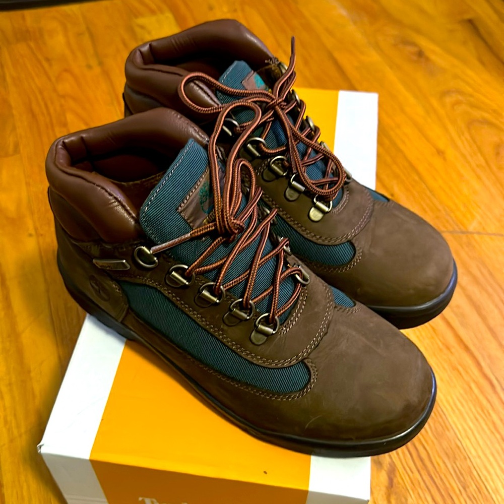 Timberland Brown Leather Boots with Durable Sole